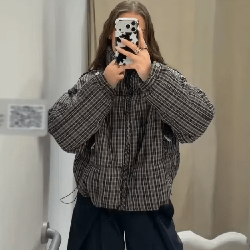 Valerie Plaid Puffer Jacket