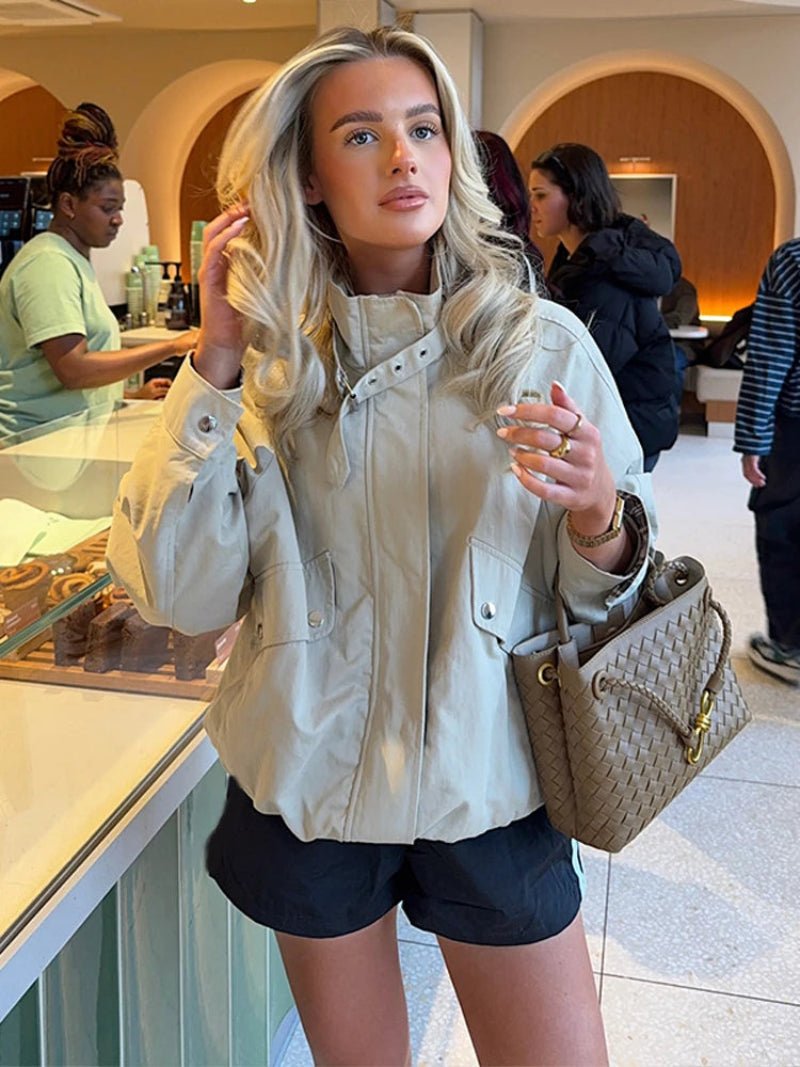 Leah ležérní bunda se stojáčkem