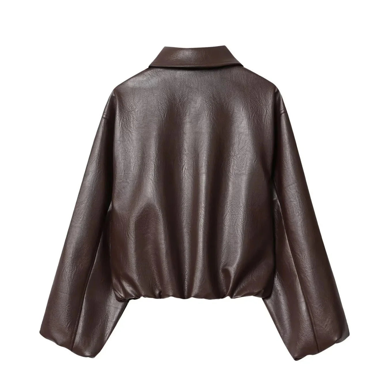Bomber bunda ze syntetické kůže Sienna