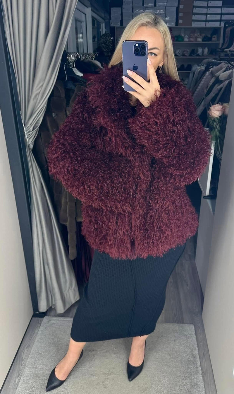 ZEYA Almira Fuzzy Faux Fur Coat