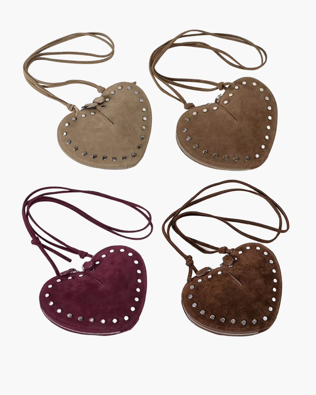 Esther Vintage Crossbody-veske i imitert semsket skinn