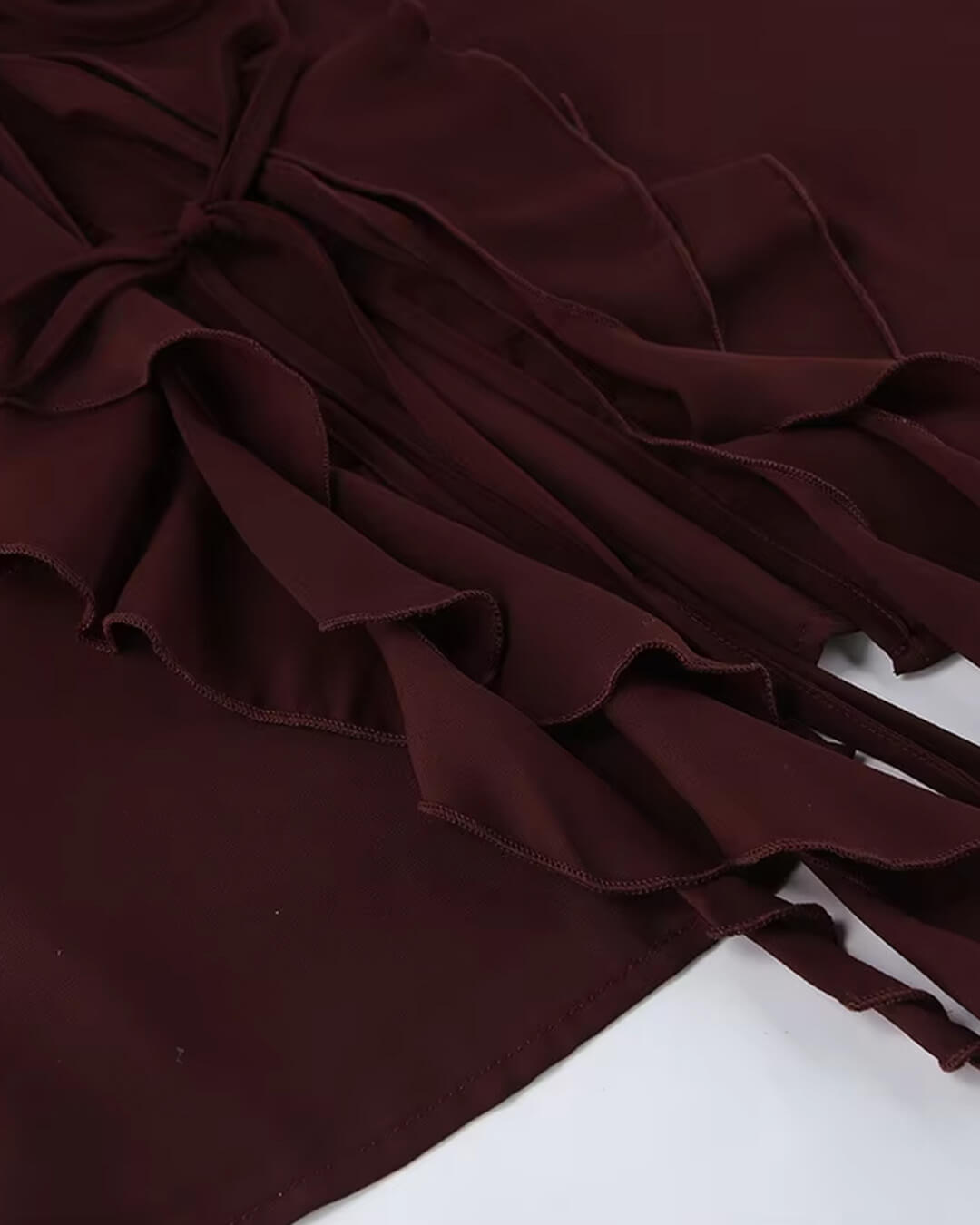 Blusa Monica con fiocco al collo e volant
