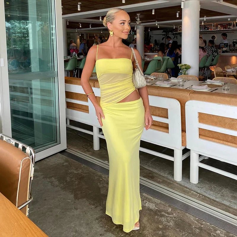 Sophia todelt crop-kjolesett