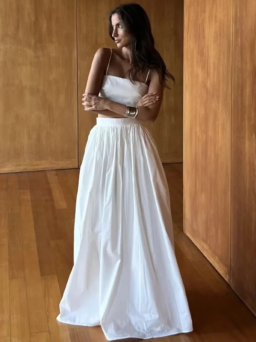 Chanelle Top Corto Senza Spalline - Completo Due Pezzi