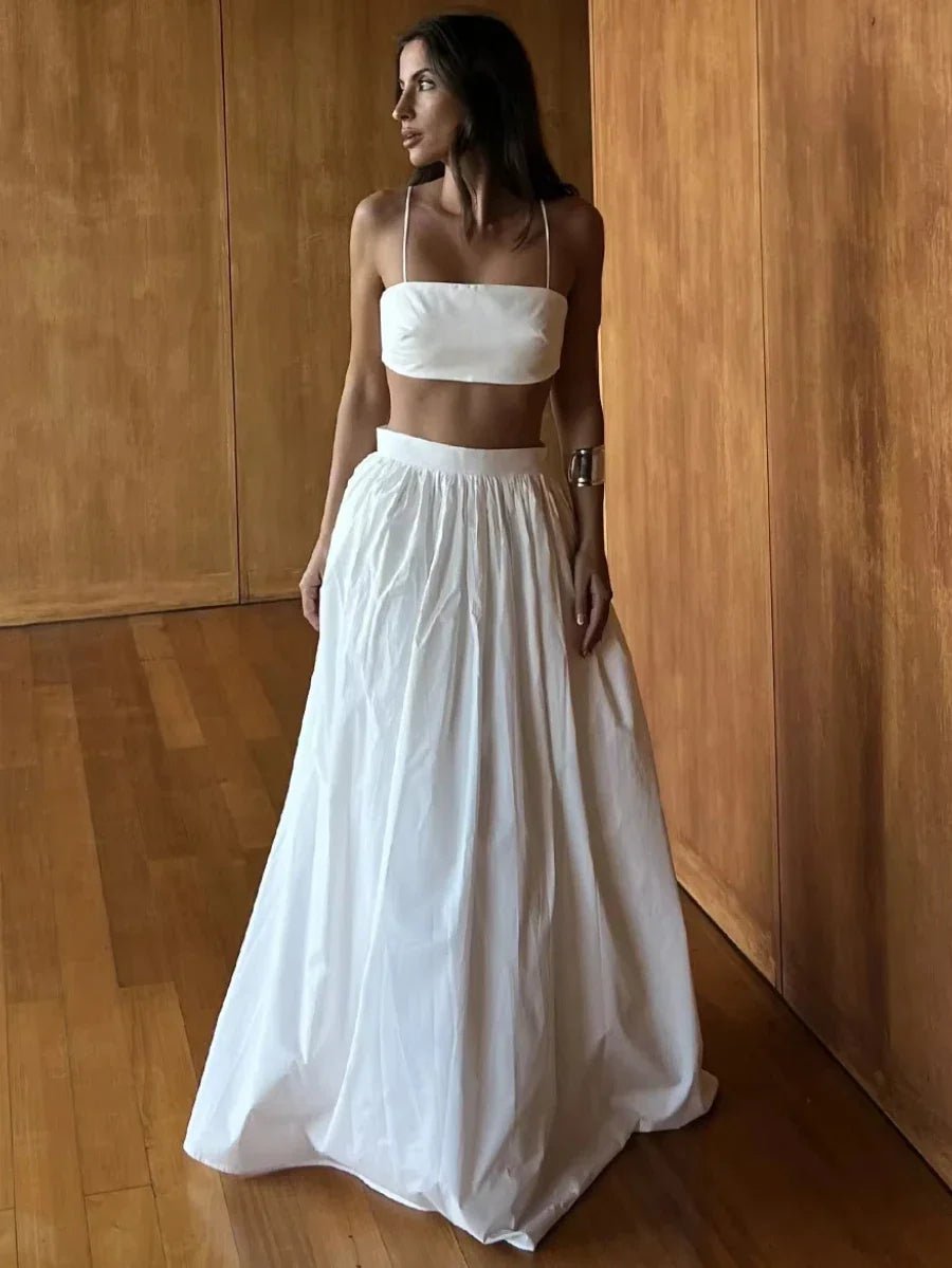 Chanelle Top Corto Senza Spalline - Completo Due Pezzi
