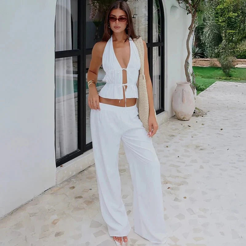Kira Halter Baumwoll-Zweiteiler