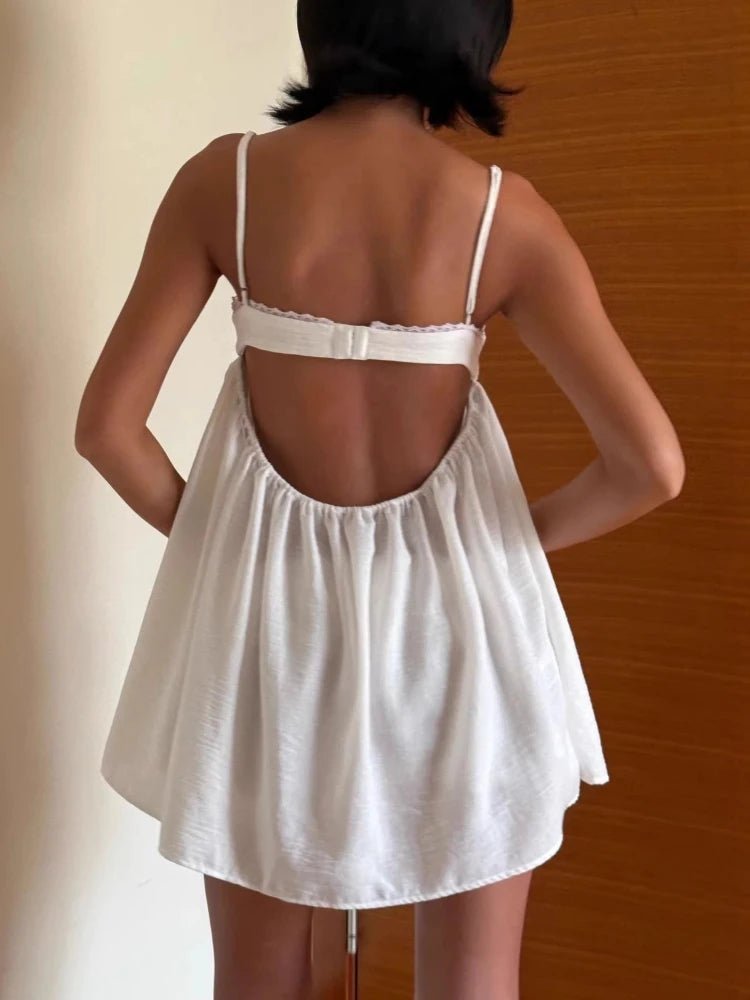 Briony conjunto corto babydoll con encaje