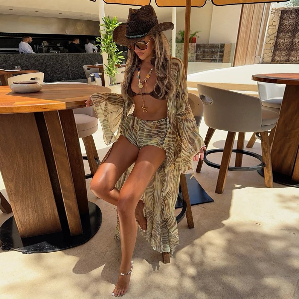 Simona Zebra Print Bikini Set
