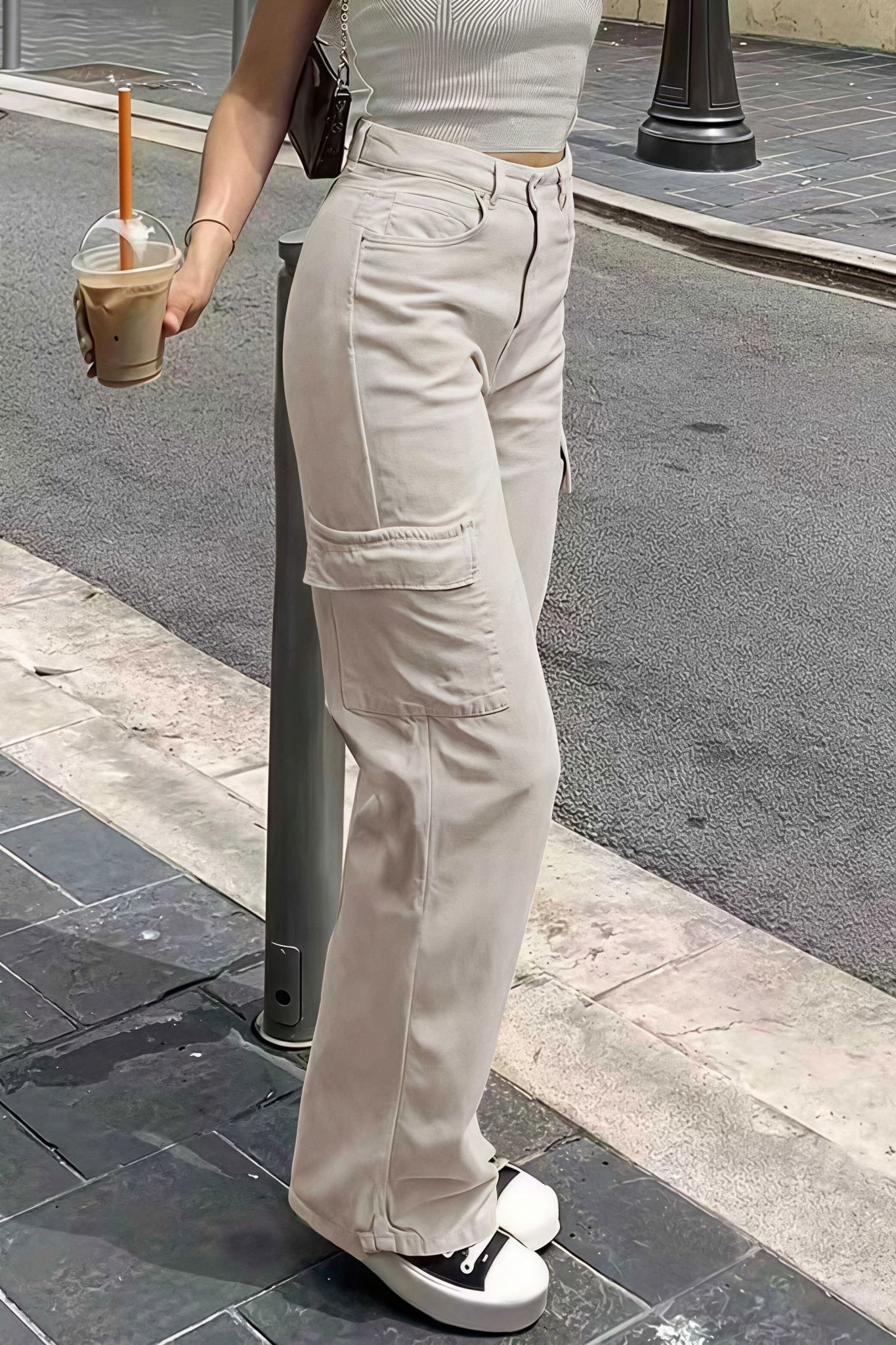 Sara Pocket Cargo Straight Pants