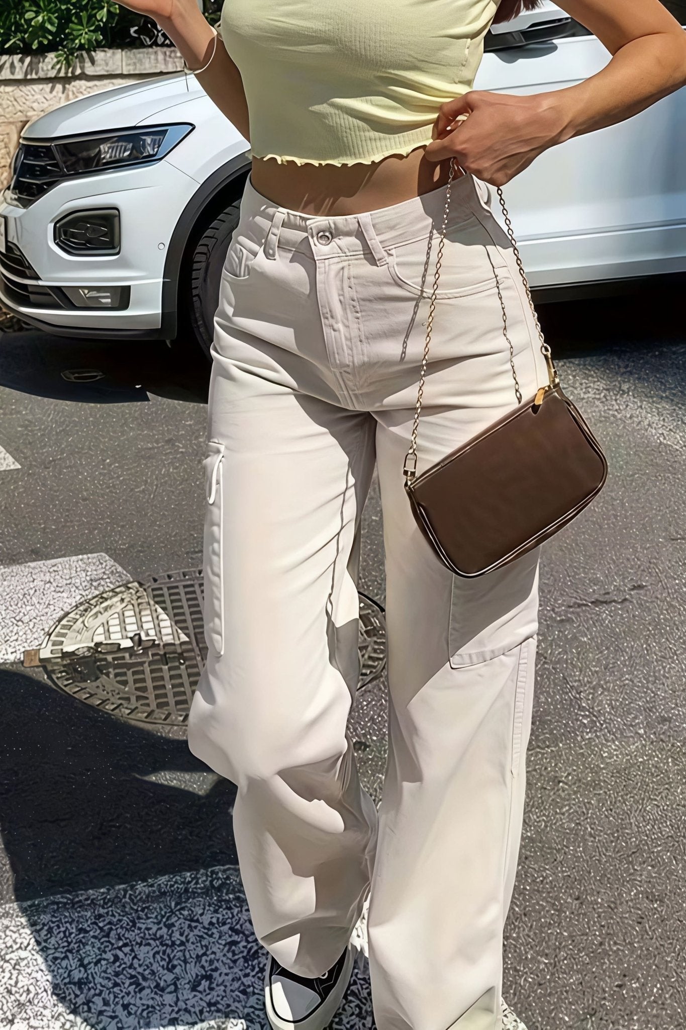 Sara Pocket Cargo Straight Pants