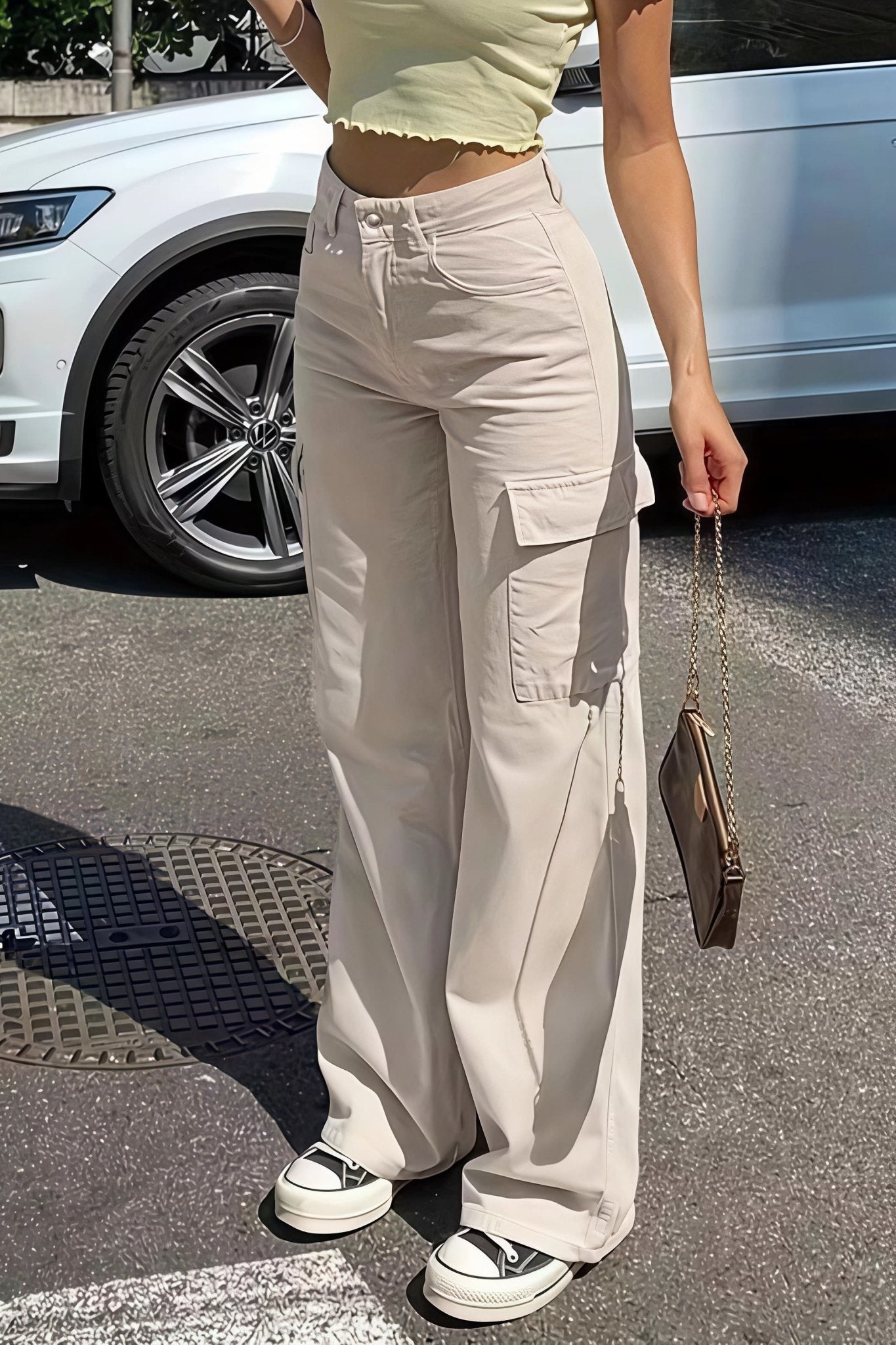 Sara Pocket Cargo Straight Pants