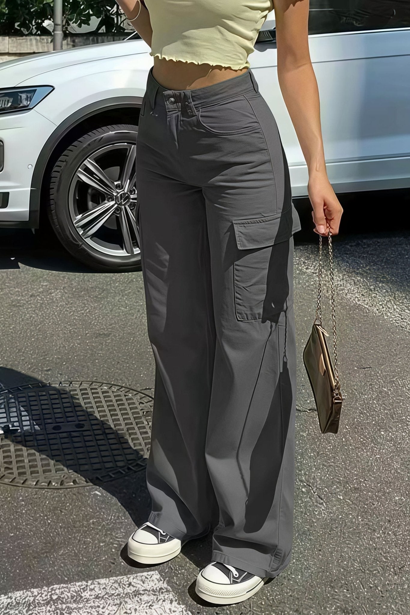 Sara Pocket Cargo Straight Pants