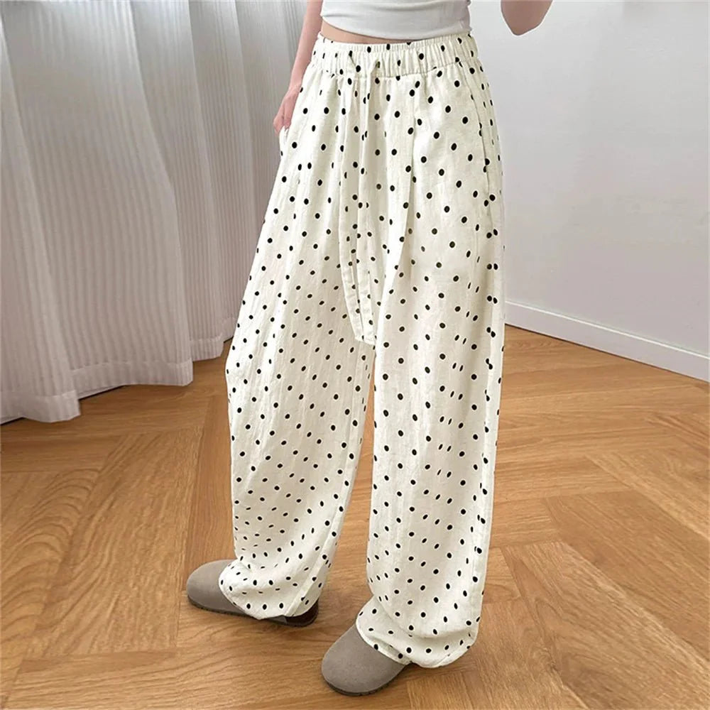 Pantaloni din in cu picior larg Themis