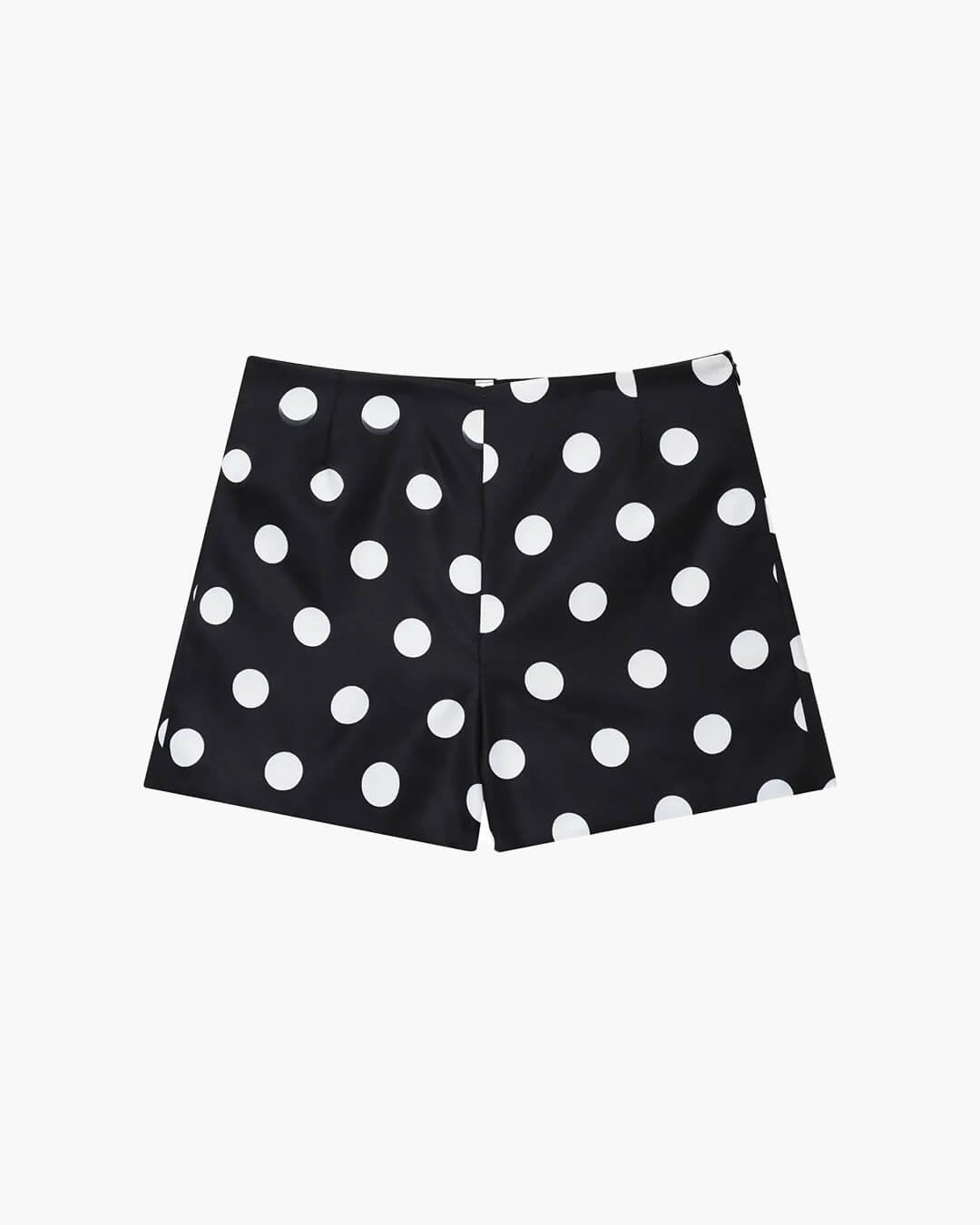 Pantaloni scurți mini Marjorie cu talie înaltă și buline
