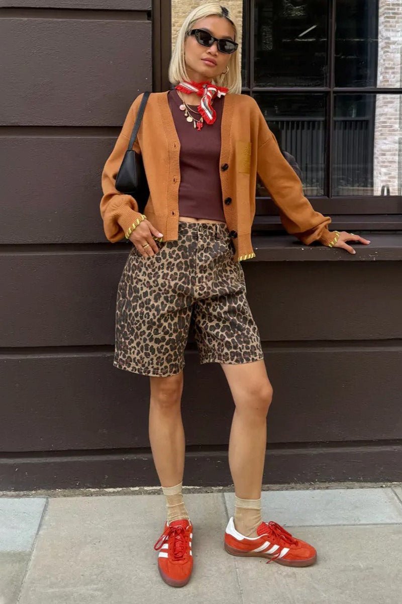 Carla Leopard Print Shorts