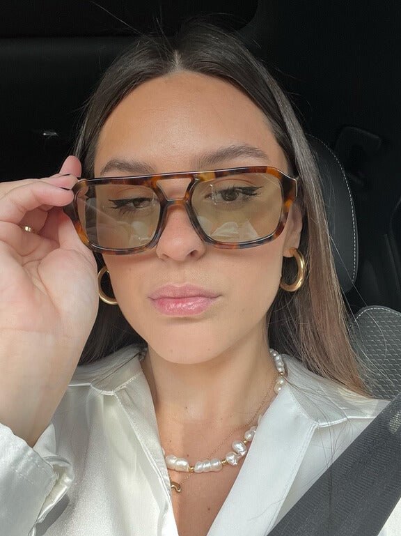 Monica Przeskalowane Okulary Przeciwsłoneczne w Kształcie Kociego Oka
