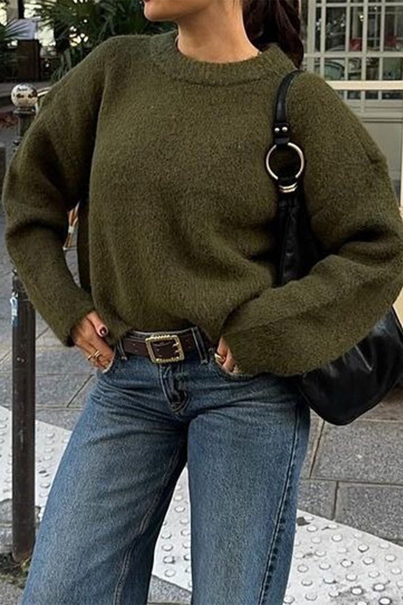 Nora ribstrikket sweater