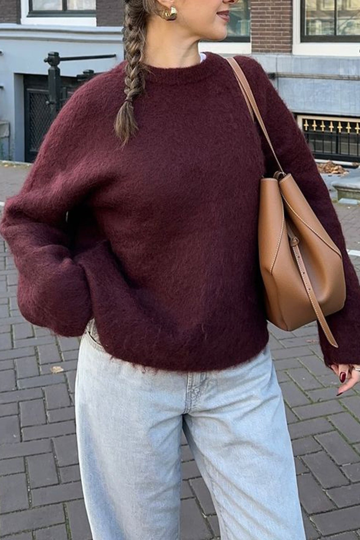 Nora ribstrikket sweater