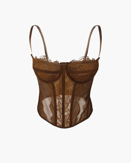 Layla top corsé de encaje