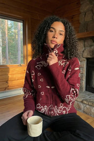 Stacey Paisley Knitted Cardigan