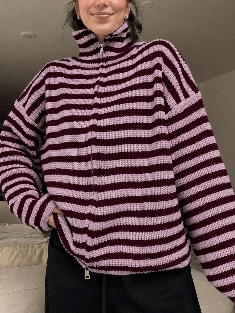 ZEYA - Adinda Knit Zip Sweater