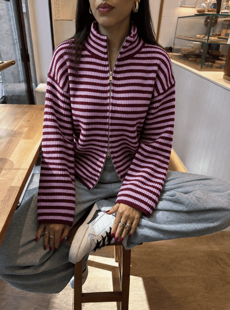 ZEYA - Adinda Knit Zip Sweater