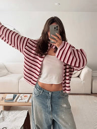 Camisola Adinda em malha com fecho