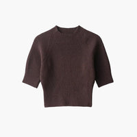 Alannah sømløs strikket crop top
