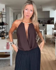 Alessi rygglös draperad body