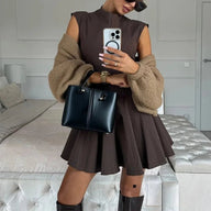 Vestido mini con volantes Alexandra