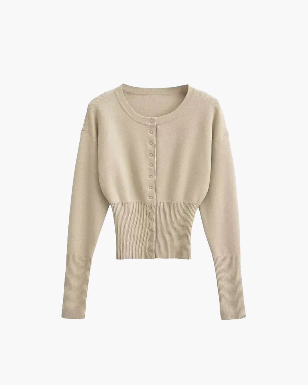ZEYA - Alicia Cardigan Sweater with Round Neck