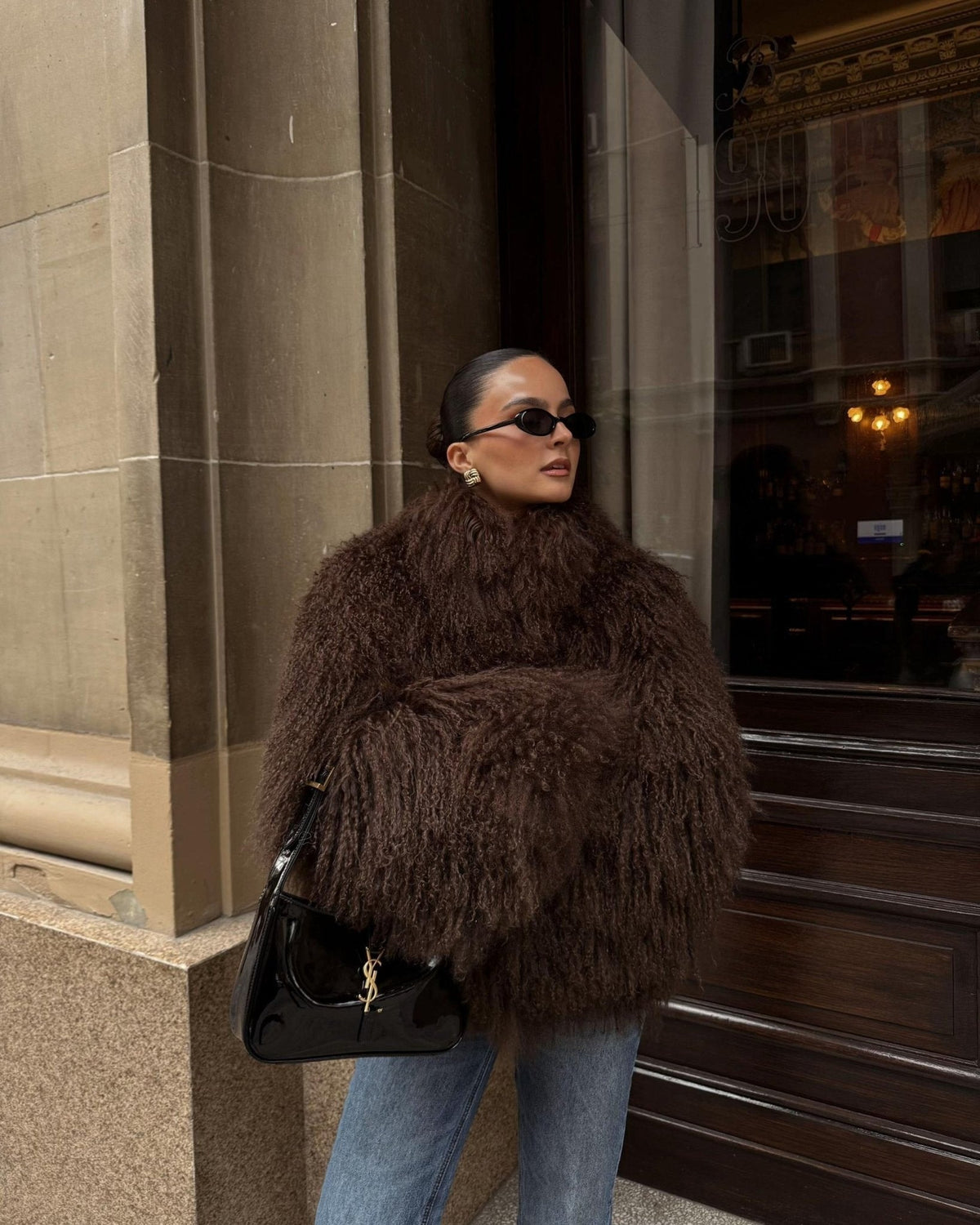 ZEYA - Almira Fuzzy Faux Fur Coat