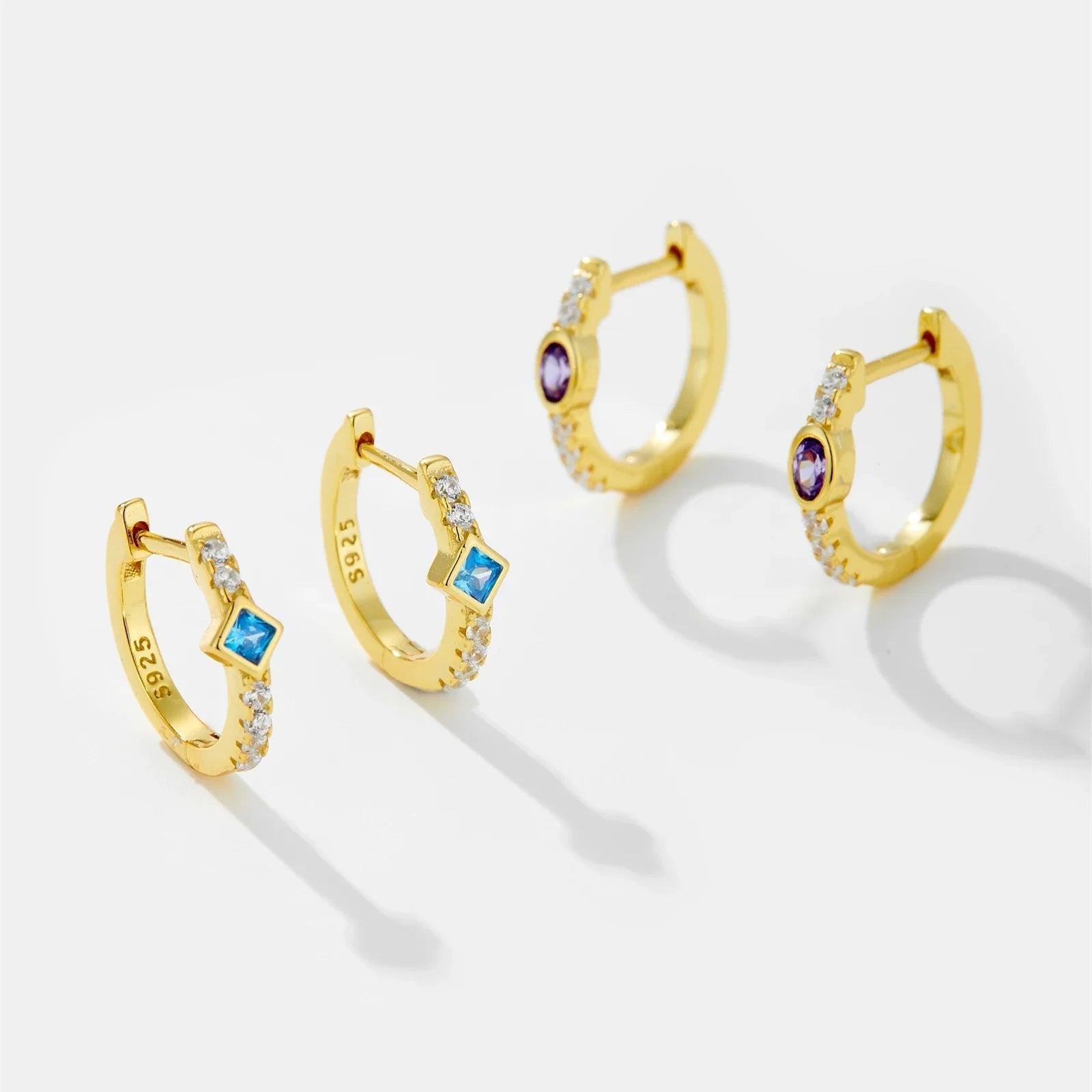 ZEYA - Amber Hoop Earrings