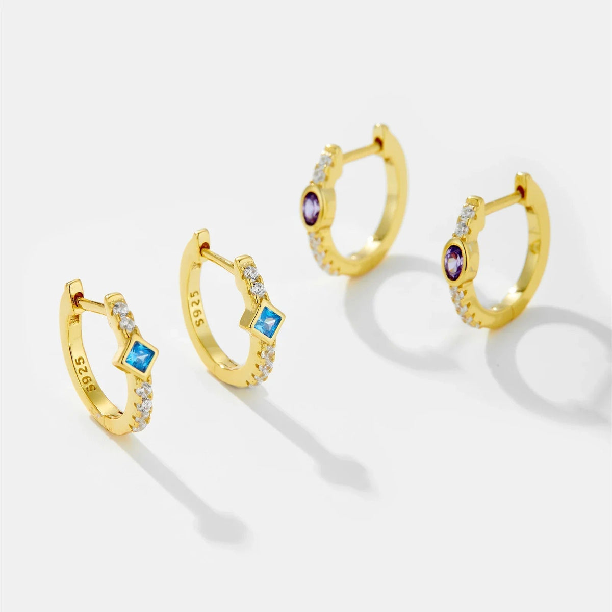 ZEYA - Amber Hoop Earrings