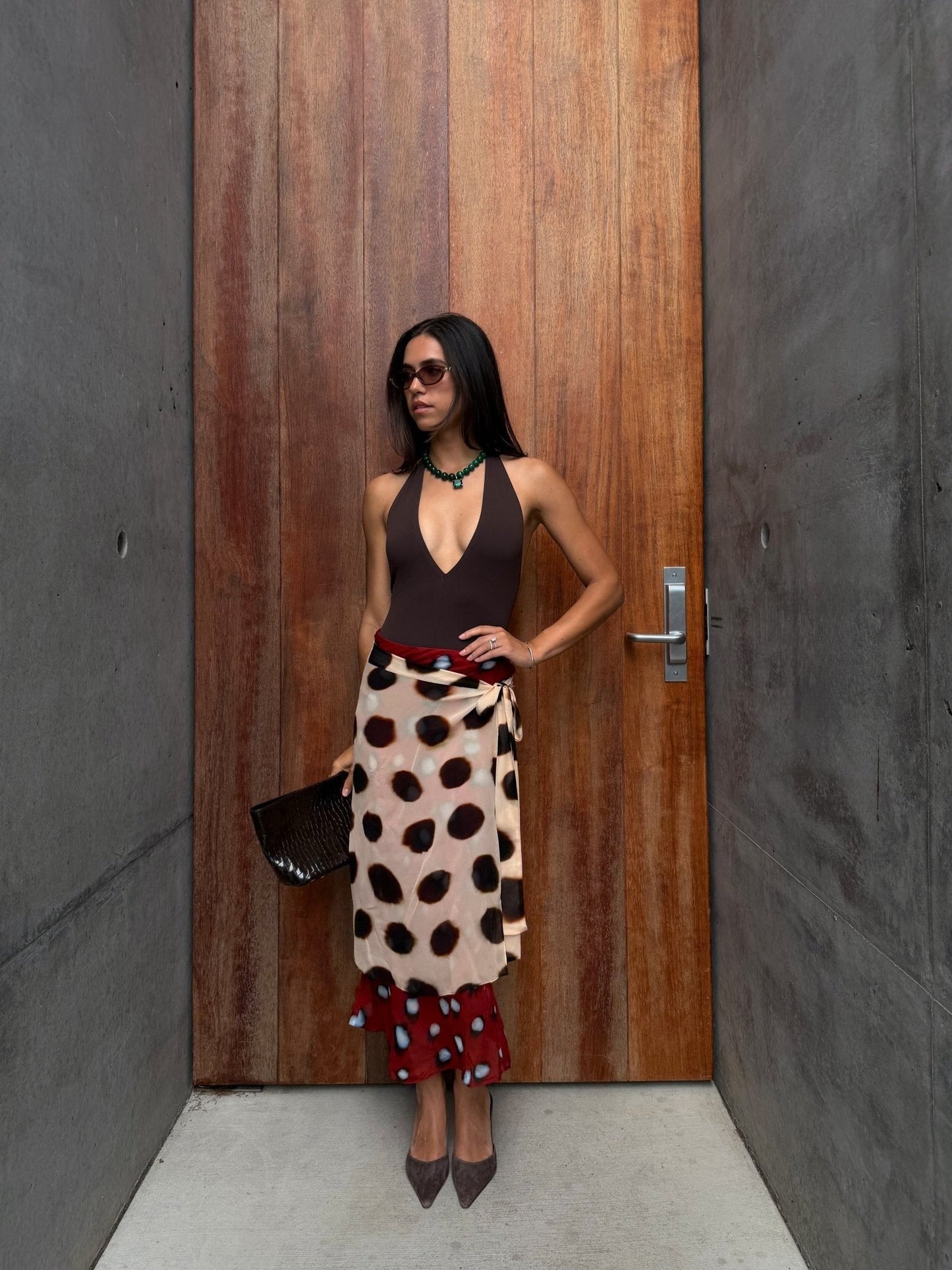 ZEYA - Amelie Wrap Midi Skirt Scarf