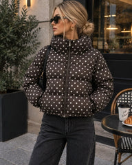 Angela Quilted Cropped Puffer Jacket