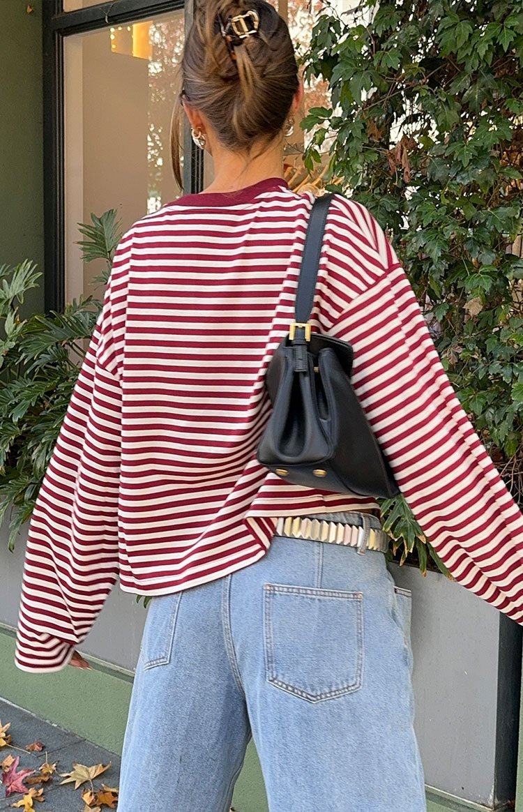 ZEYA - Angela Striped Oversized Knit Sweater