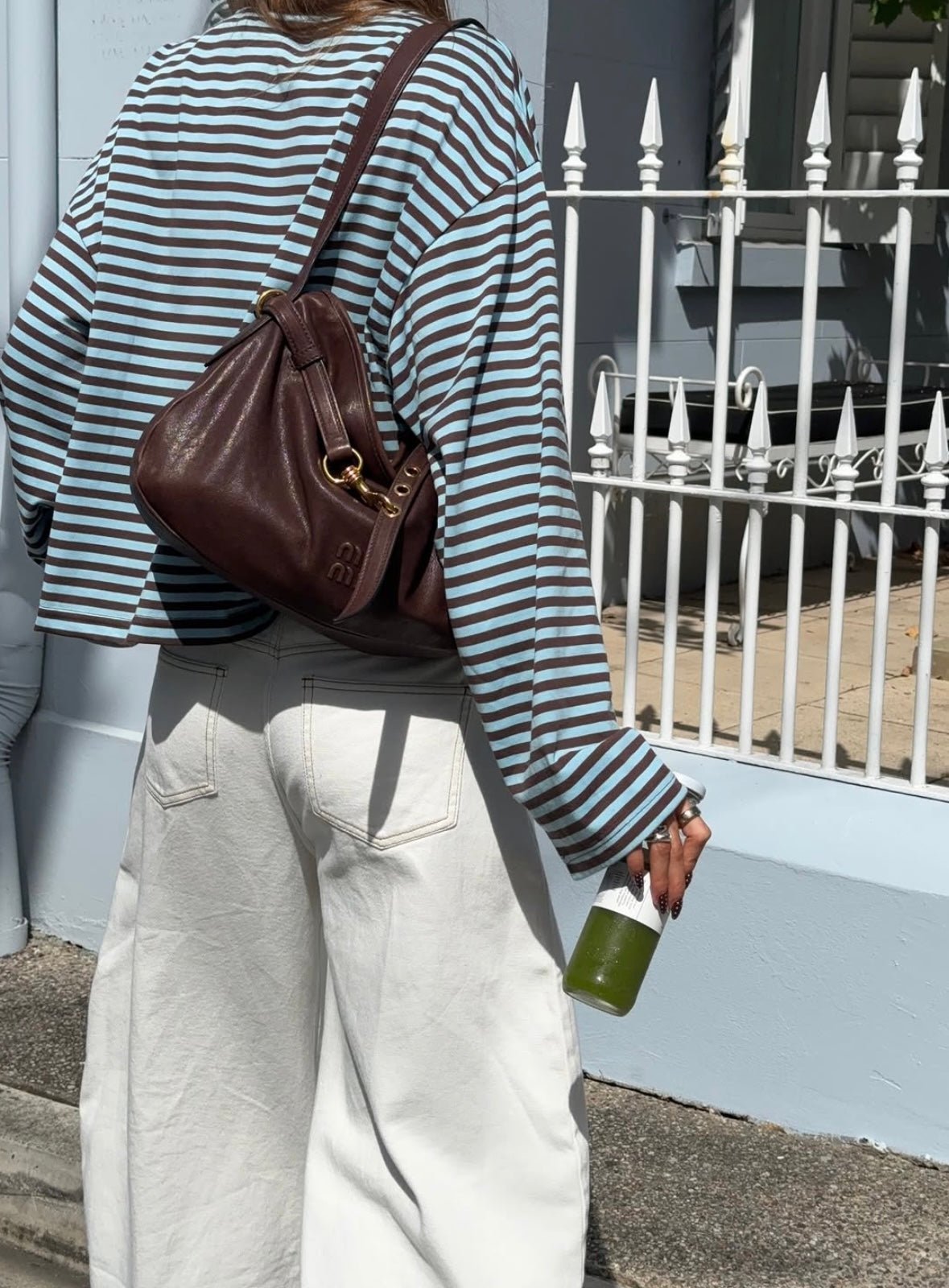 ZEYA - Angela Striped Oversized Knit Sweater