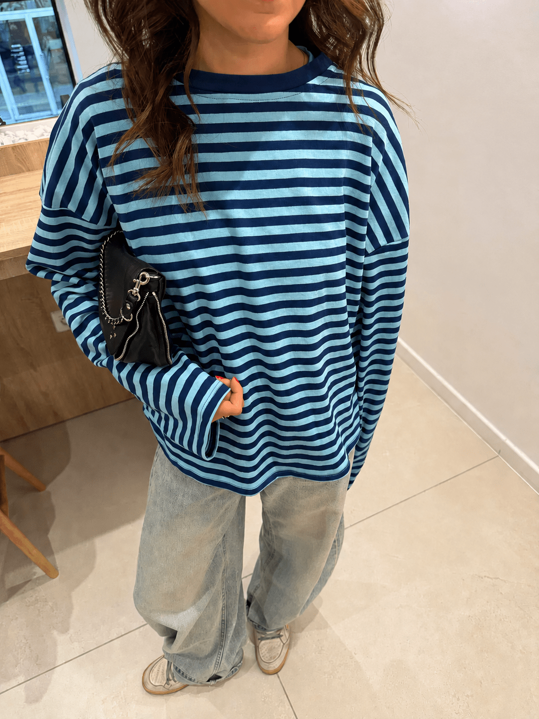 ZEYA - Angela Striped Oversized Knit Sweater