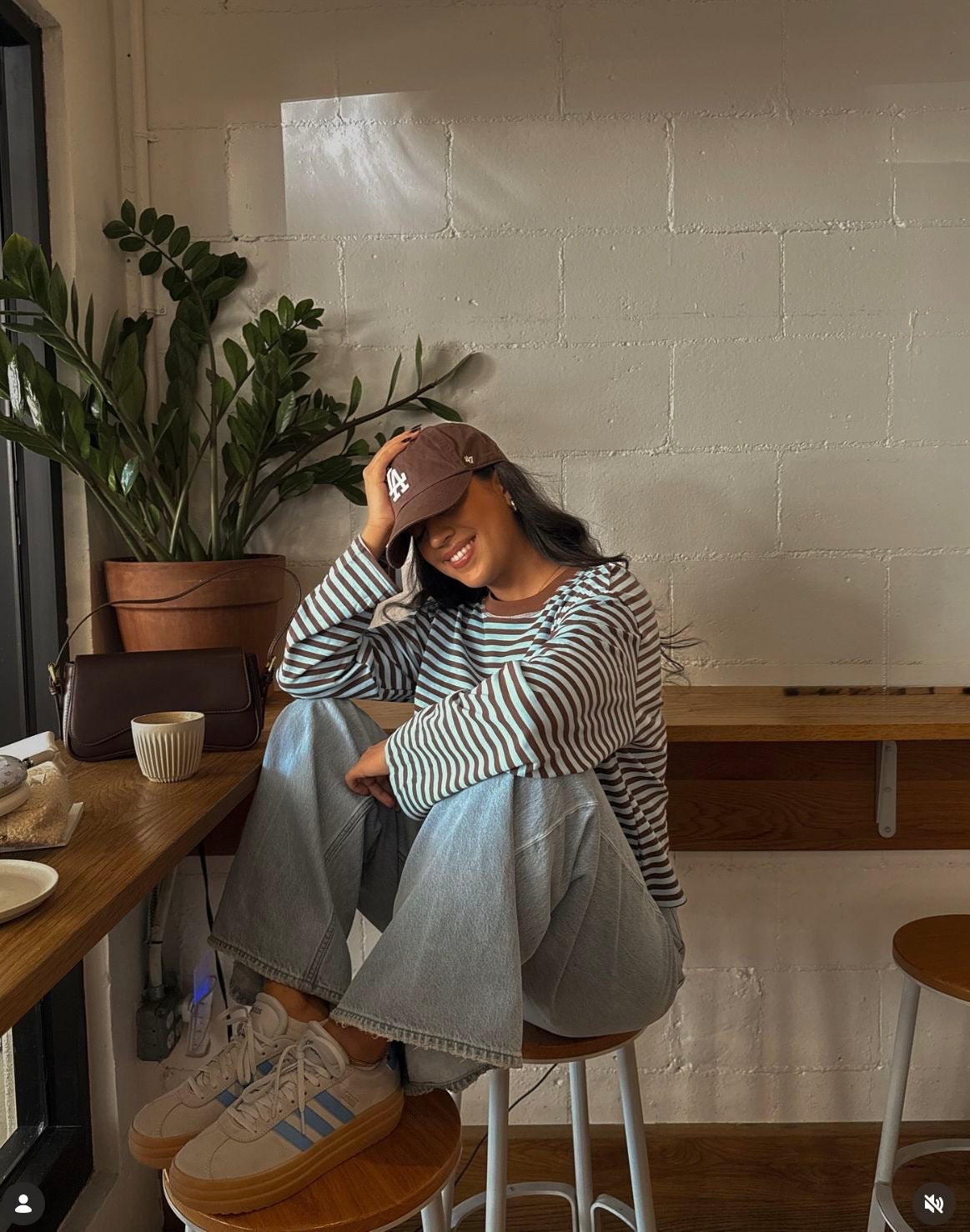 ZEYA - Angela Striped Oversized Knit Sweater