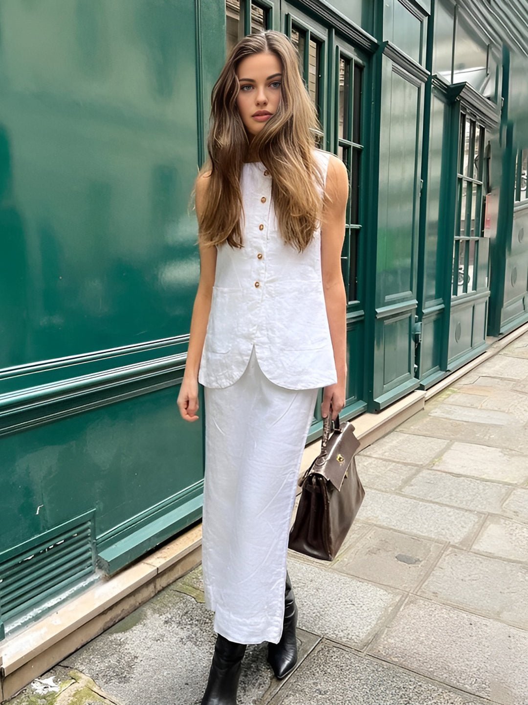 ZEYA - Annalise Sleeveless Linen Set