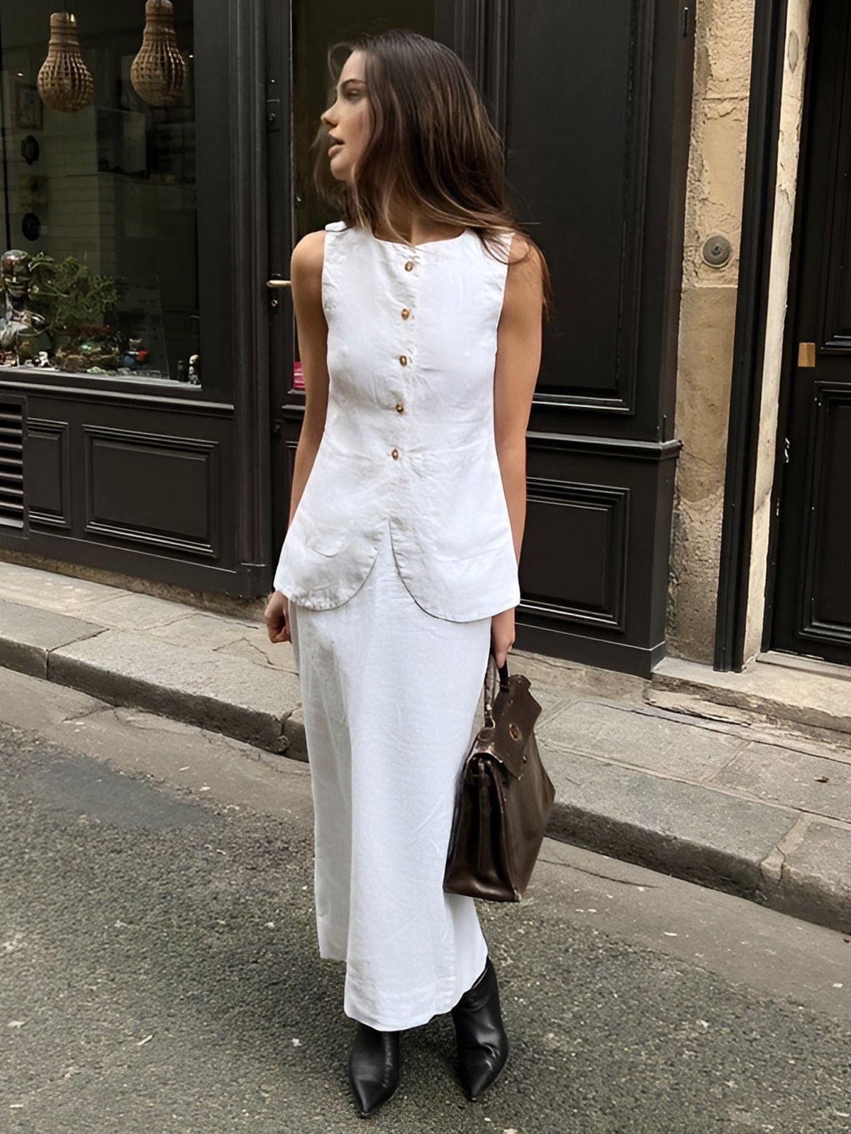 ZEYA - Annalise Sleeveless Linen Set