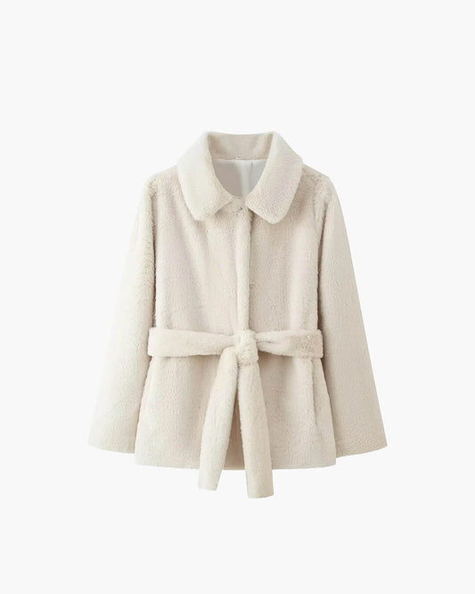 ZEYA - Ariana Faux Fur Coat with Belt