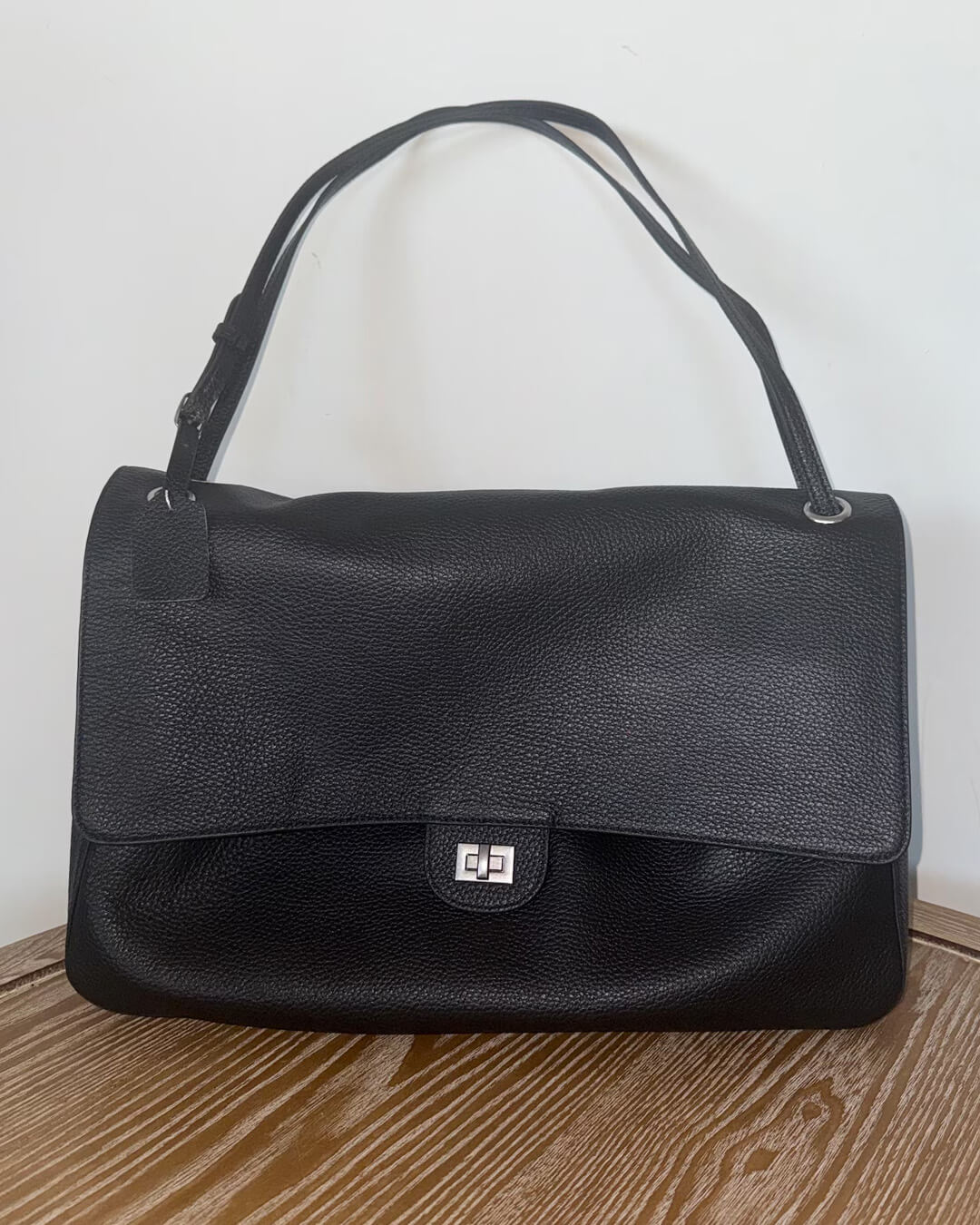 ZEYA - Ava Maxi Flap Leather Shoulder Bag