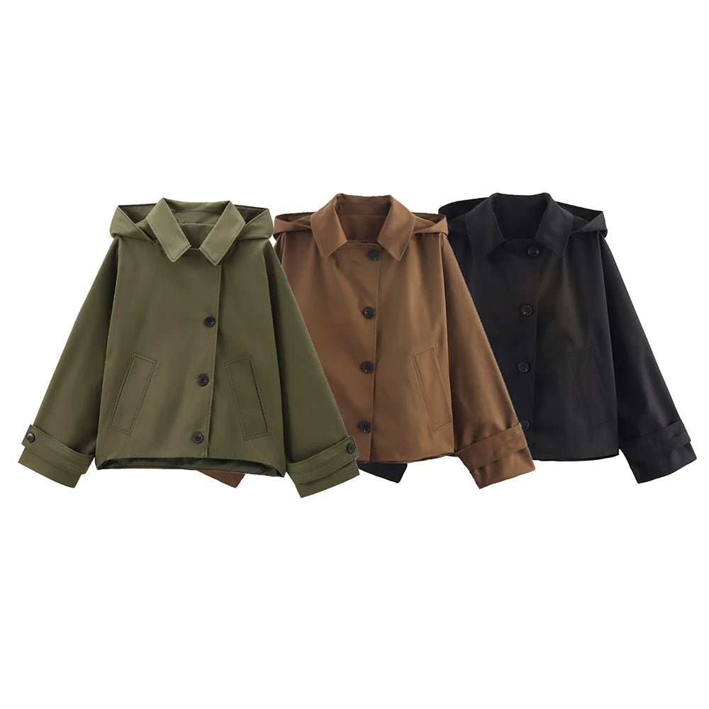 ZEYA - Bella Hooded Windbreaker Jacket
