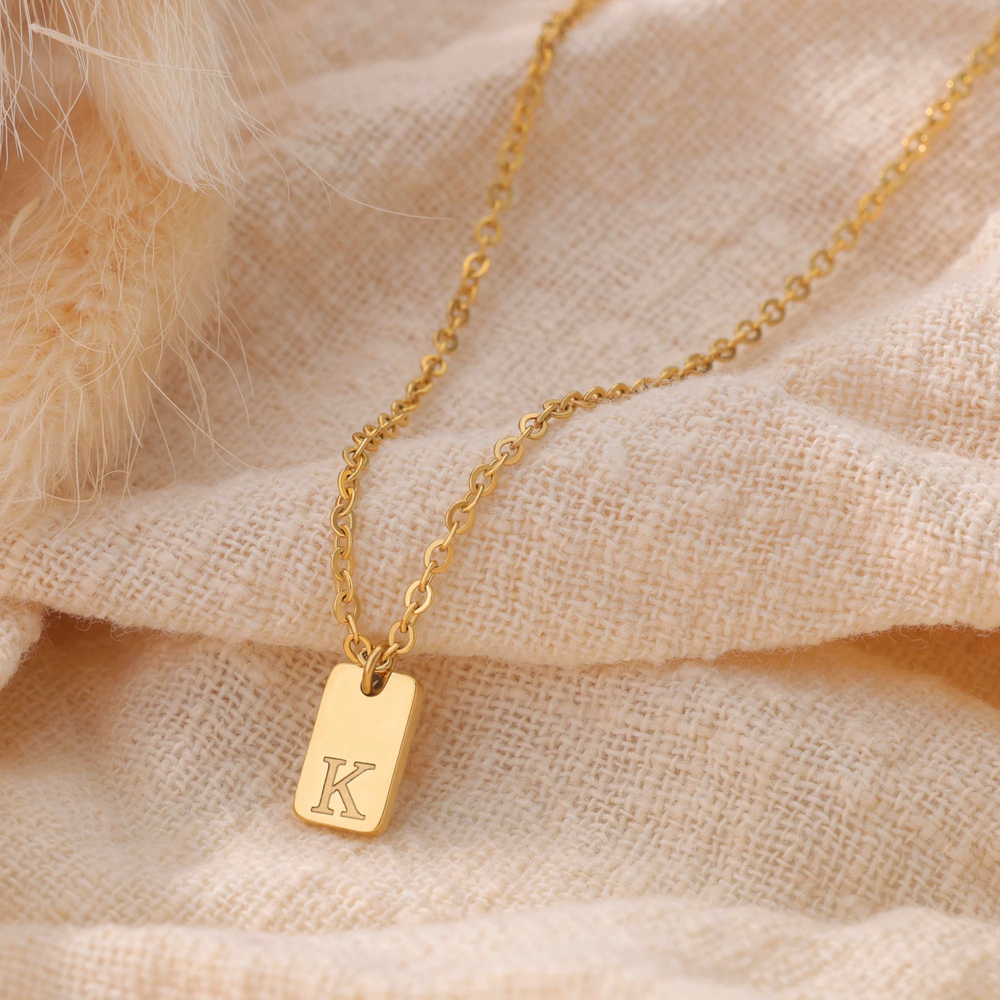 ZEYA - Bella Initial Pendant Necklace