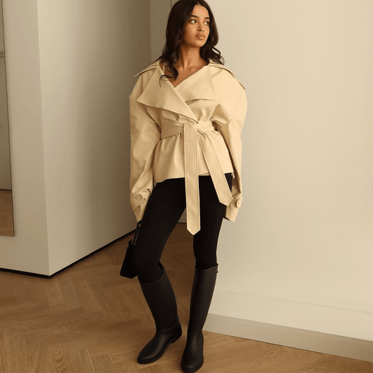 ZEYA - Bellina Belted Short Trench Coat