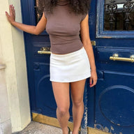Lara lavtaljet bodycon mini skort