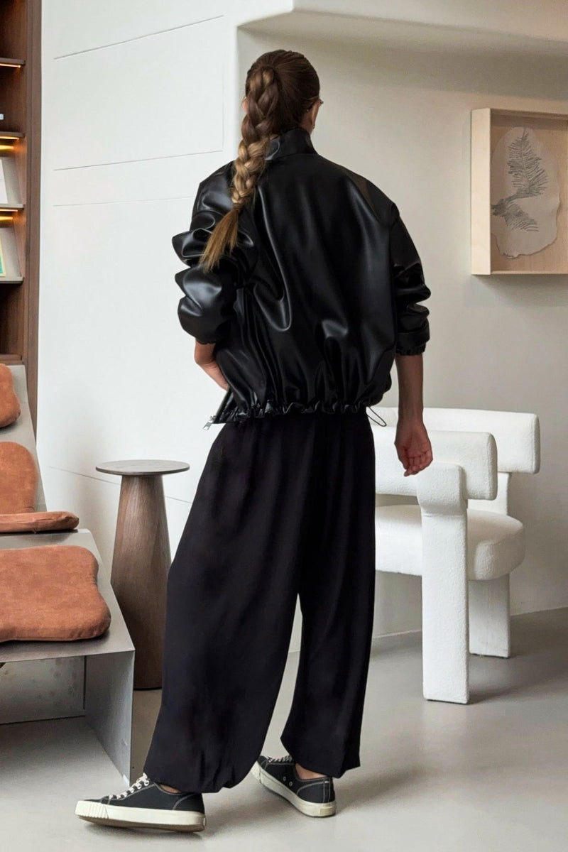 ZEYA - Blake Cropped Leather Jacket