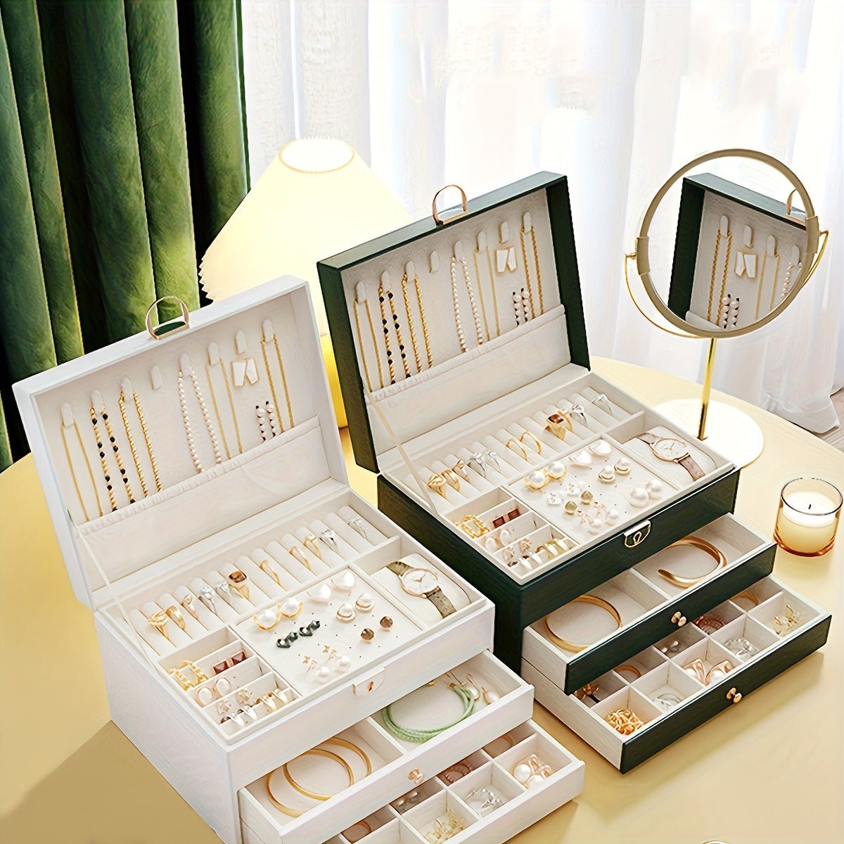 ZEYA - Calista Vegan Leather Jewelry Organizer